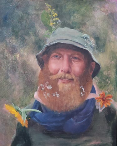 Soulful portrait expressing quiet strength and embodied light