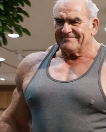 bodybuilder, muscular men, dominant presence, powerful physique, broad shoulders, confident gaze,