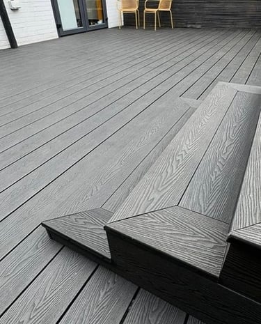 Grey Color Wpc Decking