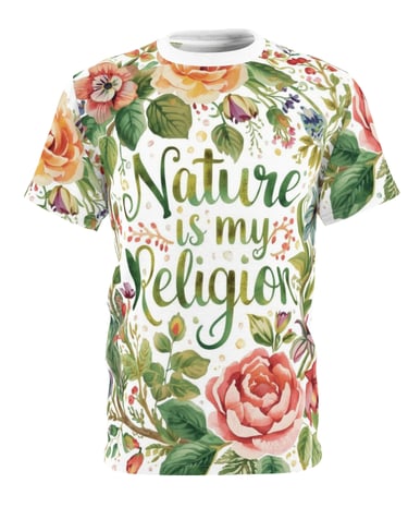 nature floral t-shirt