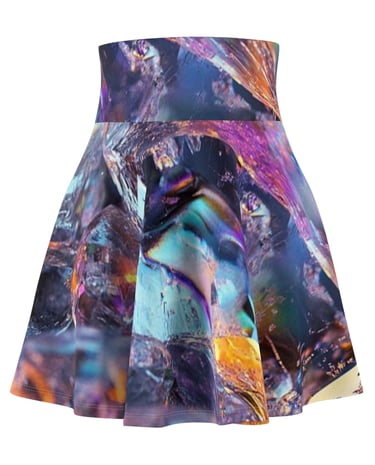 colorful crystal skater skirt