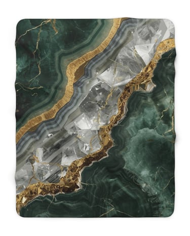green marble blanket