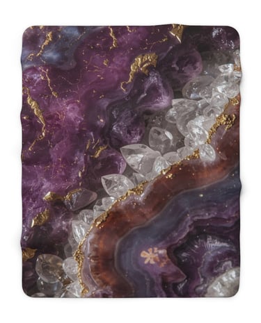purple marble blanket