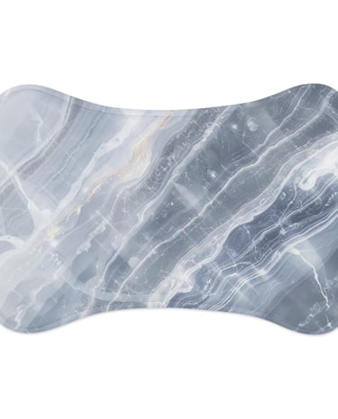 light blue marble mat