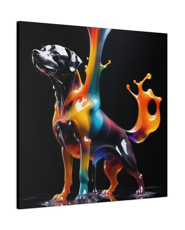 color dog art