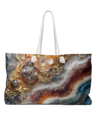 crystal weekender bag