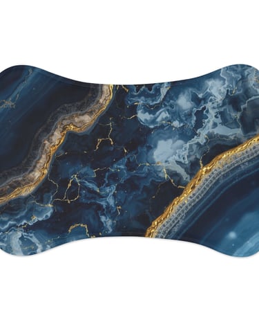 blue marble mat