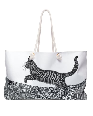 cat weekender bag