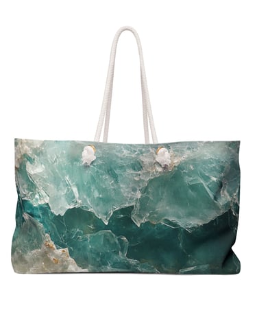 crystal weekender bag
