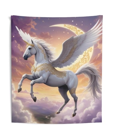 flying Pegasus tapestry