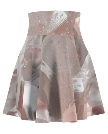 pink crystal skater skirt