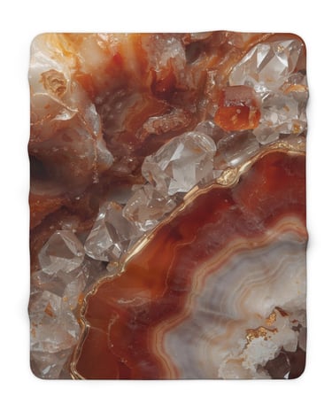 orange marble blanket