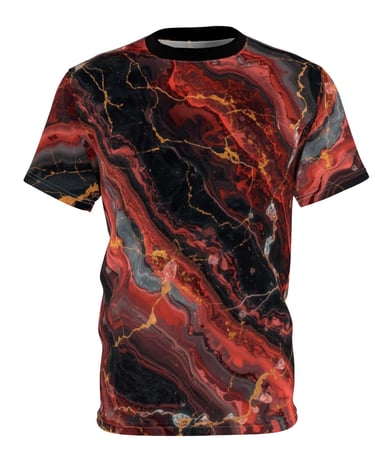 red black marble t-shirt