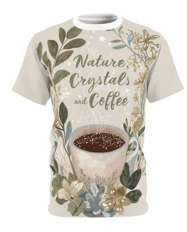 coffee floral t-shirt