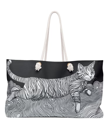 cat weekender bag