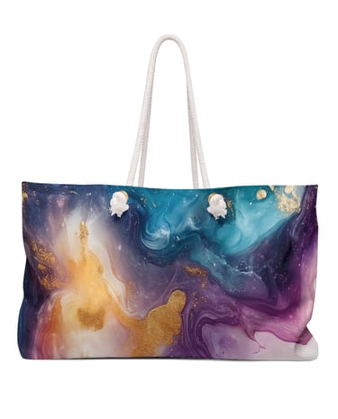 marble weekender bag