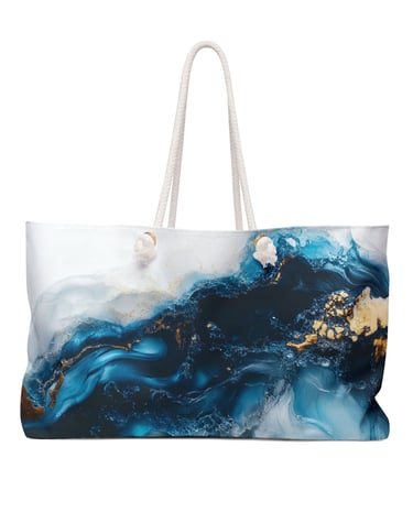 marble weekender bag