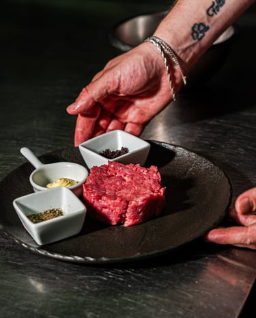 shooting food tartare