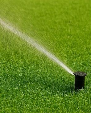 çit sistemleriyle sınırlandırılmış düzenli bahçe alanı