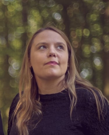 a man and woman standing next to each other