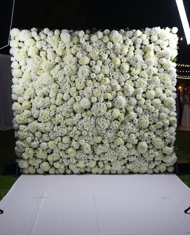 flower wall Photo Booth