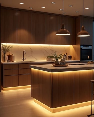 Mutfak tasarımı ile yenilenmiş konforlu yaşam alanı