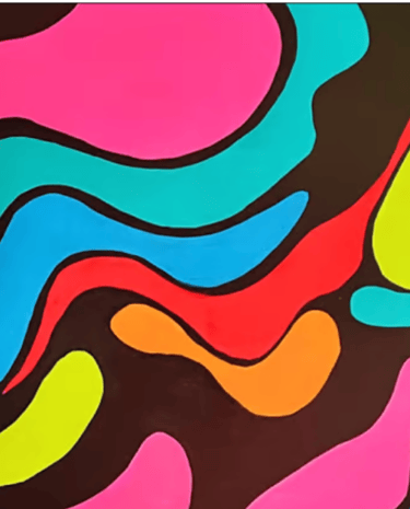 Vibrant abstract artwork by Frankie Cervantes | Art by Frankie