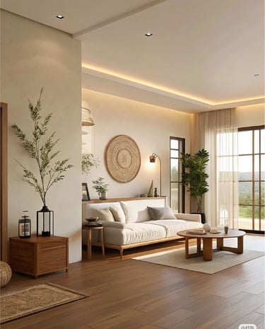 iç mekân tavan tasarımında asma tavan kullanımı