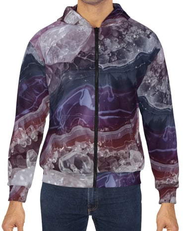 purple crystal hoodie