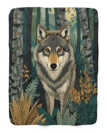 wolf blanket