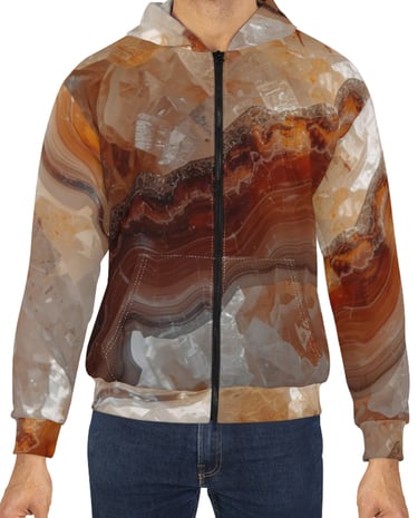 orange crystal hoodie