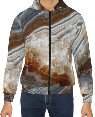 agate crystal hoodie