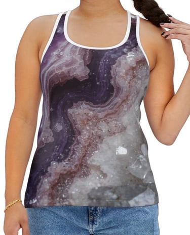 purple agate tank top