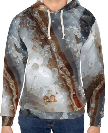 crystal marble hoodie