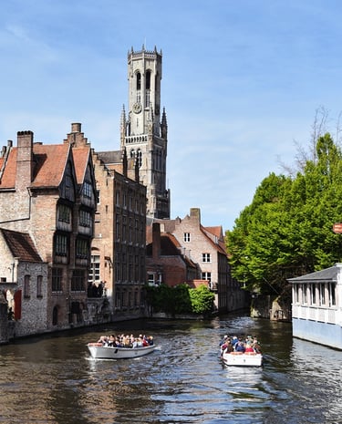 Le Belfort et les canaux de Bruges