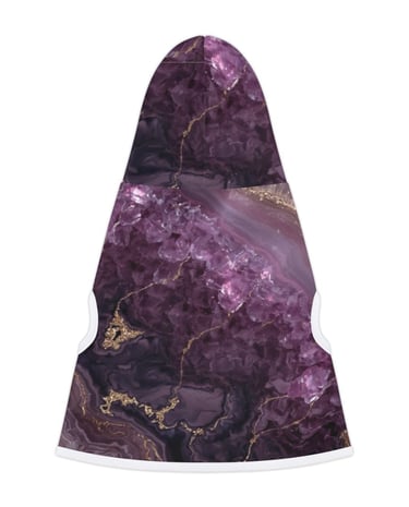 purple crystal pet hoodie