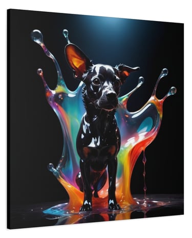 color dog art