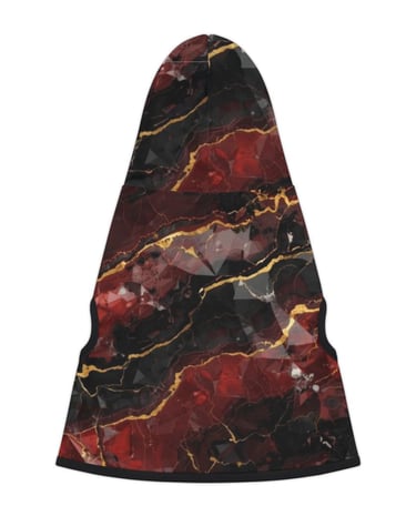 black red marble pet hoodie