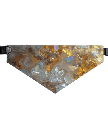 crystal bandana collar