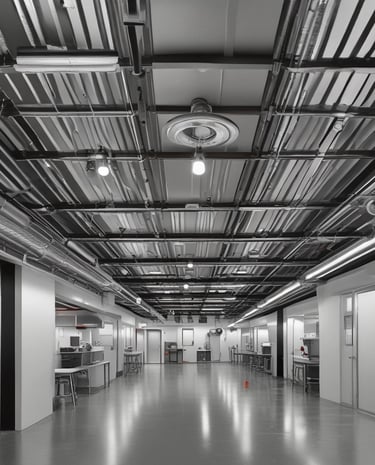 Team of experts performing maintenance on fire protection systems.