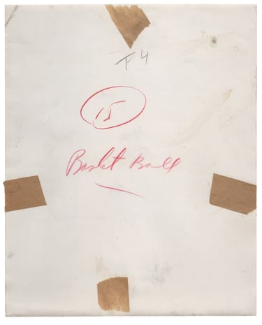 Back of vintage original Harlem Globetrotters basketball team