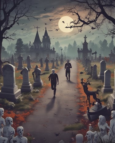 Runners crossing the finish line with joyful expressions and cheering crowds.