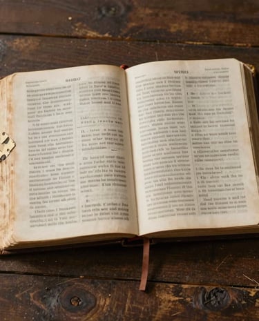A dark-toned ancient parchment showing a hand writing with a quill.