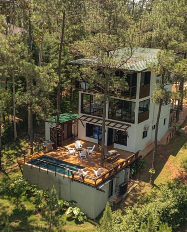 uxury villa in the forest of Jarabacoa Dominican Republic surrounded by pine trees and nature