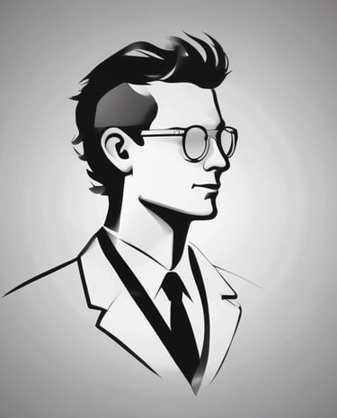 man in white dress shirt wearing black framed eyeglasses