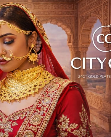 City Girl Jewellery 18 Carat Gold Plated Bridal Wear