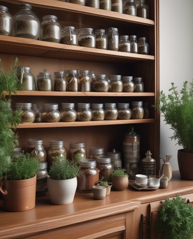 Peaceful moment during a shamanic reiki healing session surrounded by tropical plants.