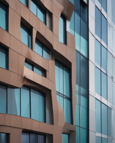 Steel door with modern design installed at a building entrance.