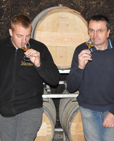 Thierry et Tanguy Cosme producteur de Vins de Vouvray