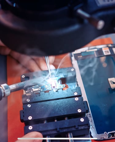 a person is working on a laptop computer